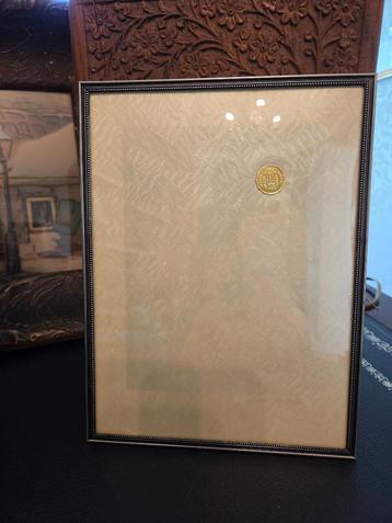 Vintage fotolijst bol glas zilverkleurige rand Denemarken beschikbaar voor biedingen