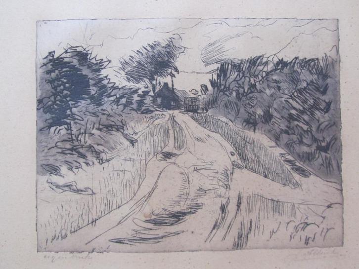 Jan Altink  1885 - 1971, Antiek en Kunst, Kunst | Etsen en Gravures, Ophalen of Verzenden