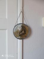 Vintage Glas in lood ramen hanger 18 cm, Ophalen of Verzenden