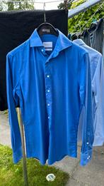 👔  Michaelis Overhemd Slim Fit Non-Iron maat 39 (15,5), Ophalen, Blauw, Michaelis, Halswijdte 39/40 (M)