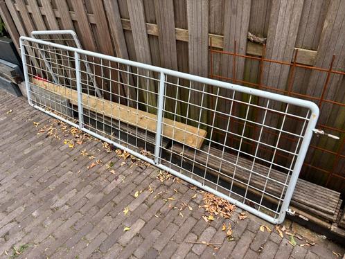 Hekwerk twee delen, Tuin en Terras, Tuinhekken en Hekwerk, Gebruikt, Sierhekwerk, IJzer, Ophalen