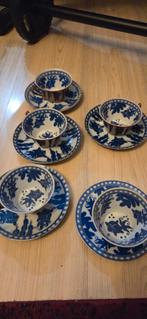 Vintage kopjes en schotels porselein, Batavia Brown, Ophalen, Zo goed als nieuw, Overige stijlen, Kop(pen) en/of Schotel(s)