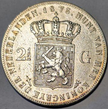 Nederland Rijksdaalder 1873 zilver Willem III beschikbaar voor biedingen