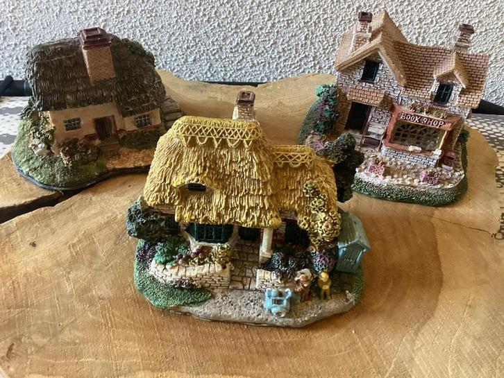 Set van 3 Decoratieve Miniatuur Huisjes, Diversen, Kerst, Zo goed als nieuw, Ophalen of Verzenden