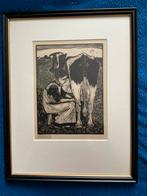 Jan mankes, melkmeisje, Antiek en Kunst, Ophalen of Verzenden