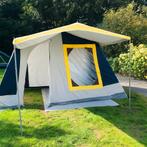 2 persoons bungalow tent met luifel, Caravans en Kamperen, Ophalen, Zo goed als nieuw, Tot en met 2