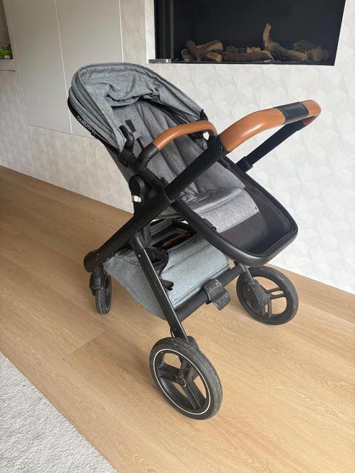 Dubatti One E3 grijs / cognac, Kinderen en Baby's, Kinderwagens en Combinaties, Gebruikt, Combiwagen, Overige merken, Met reiswieg
