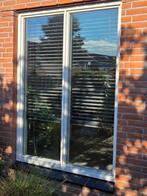 Gebruikte houten kozijnen met glas, Doe-het-zelf en Verbouw, Ophalen, Gevelraam of Ruit, Gebruikt, 160 cm of meer