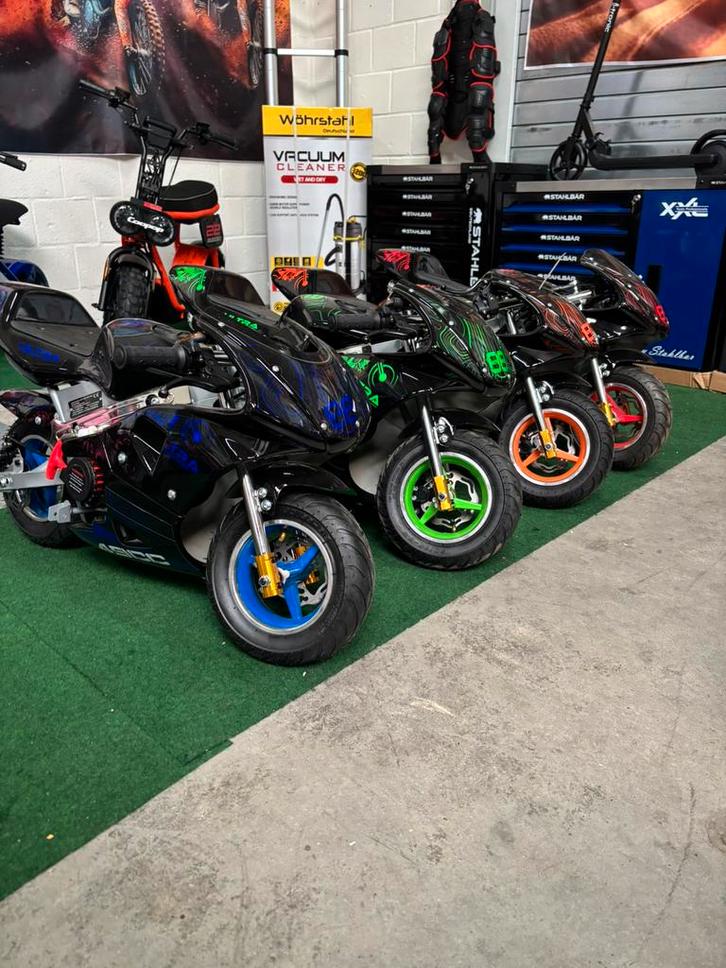 Nieuw Mini wegracer Pocketbike 50cc 50km/h 2 Takt Automaat, Kinderen en Baby's, Speelgoed | Buiten | Accuvoertuigen, Nieuw, Ophalen