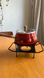 Retro / vintage fondue pannetje, Huis en Inrichting, Keuken | Potten en Pannen, Ophalen, Zo goed als nieuw