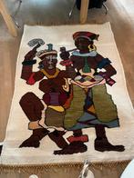 Wollen afrikaans groot wandkleed tapijt, Ophalen