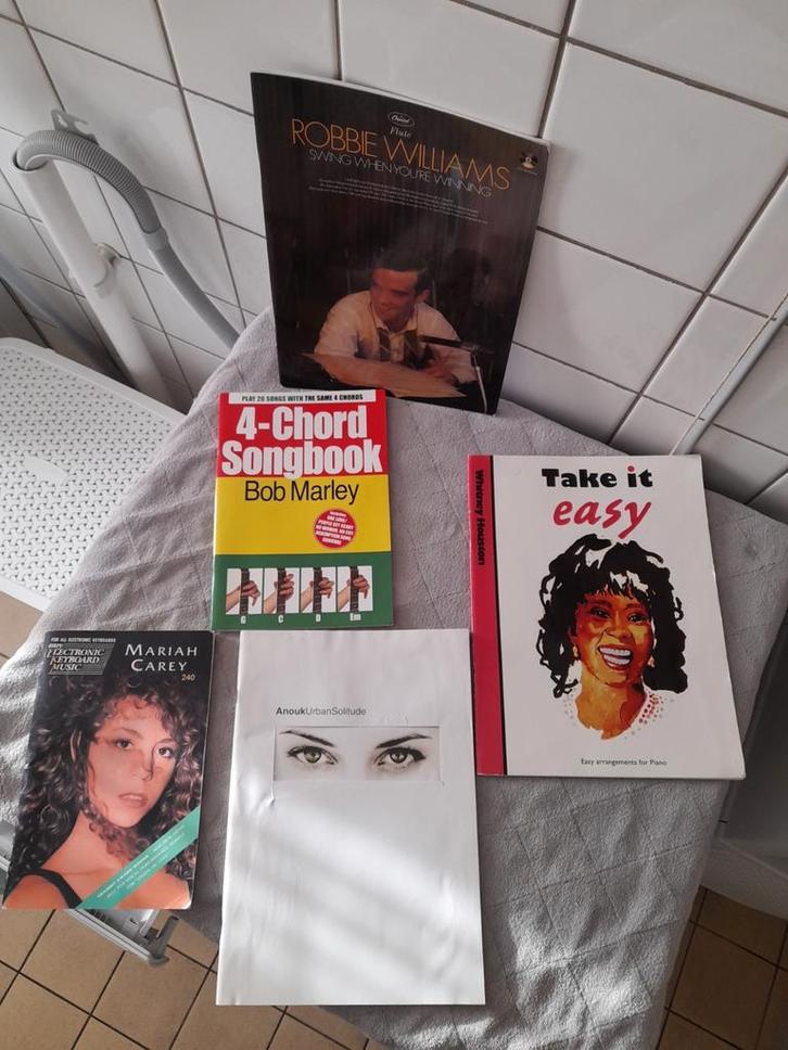 Bladmuziek diverse artiesten., Muziek en Instrumenten, Bladmuziek, Zo goed als nieuw, Artiest of Componist, Gitaar, Piano, Keyboard