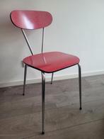 Retro formica stoel, Ophalen, Gebruikt, Rood, Eén