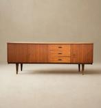 Vintage Midcentury Minimalistisch Teak Dressoir Sideboard, Ophalen of Verzenden, Zo goed als nieuw, 25 tot 50 cm, 150 tot 200 cm