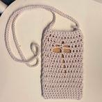 Handgemaakt gehaakt Iphonetasje - Libelle Design, Ophalen of Verzenden, Nieuw, Beige, Schoudertasje