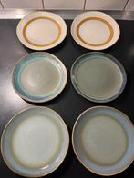 HK Living '70s Gebaksbordjes - Set van 6, Ophalen, Keramiek, Zo goed als nieuw, Bord(en)