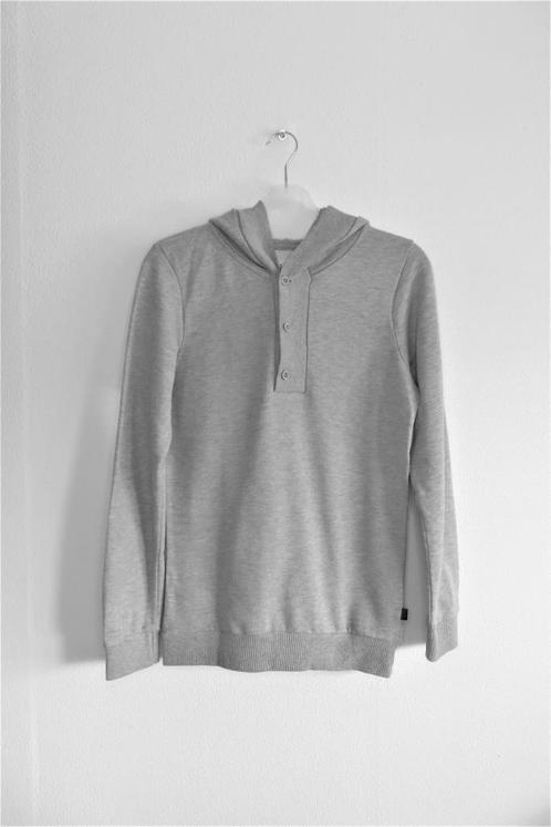 Sweater Grijs met Capuchon 8MM mt M (3416), Kleding | Heren, Truien en Vesten, Zo goed als nieuw, Maat 48/50 (M), Grijs, Ophalen of Verzenden