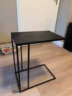 Woood bijzettafel metaal, Ophalen, Zo goed als nieuw, Rond, Minder dan 55 cm