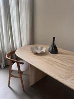 Waanzinnig mooie ovale travertin eettafel, Huis en Inrichting, Tafels | Eettafels, Ophalen, 100 tot 150 cm, 200 cm of meer, Zo goed als nieuw