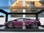 1:18 Lamborghini Murcielago LP670-4 SV Purple Autoart 74628, Hobby en Vrije tijd, Modelauto's | 1:18, Gebruikt, Auto, Autoart