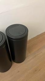 Mooie grote, zwarte, brabantia prullenbak, Ophalen of Verzenden, Zo goed als nieuw, 50 tot 75 cm