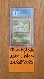 Pokémon Bulbasaur Dutch 1999 CGC 9 NL Base Set 44/102, Ophalen of Verzenden, Zo goed als nieuw, Losse kaart