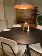 Ronde tafel, Huis en Inrichting, Tafels | Eettafels, Ophalen, 100 tot 150 cm, Rond, Zo goed als nieuw