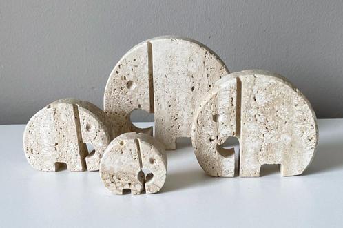 4 Vintage Olifanten,  Fratelli Manelli, Jaren 70, Italie, Antiek en Kunst, Kunst | Designobjecten, Ophalen of Verzenden