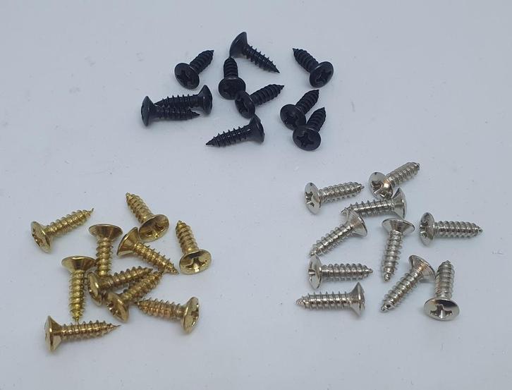 GRATIS VERZENDEN 11 x Slagplaat schroeven, Muziek en Instrumenten, Instrumenten | Onderdelen, Nieuw, Elektrische gitaar, Ophalen of Verzenden