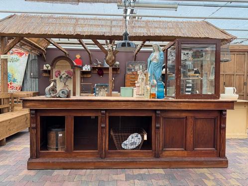 XXLToonbank, authentiek, panelen, ornamenten, lades, kleppen, Antiek en Kunst, Curiosa en Brocante, Ophalen