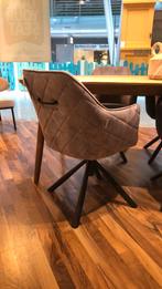 Armstoel Clio Aurora Dolphin Grey 4 stuks - Outletmodel, Ophalen of Verzenden, Zo goed als nieuw, Vijf, Zes of meer stoelen, Stof
