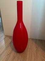 Gave rode Leonardo vaas, Ophalen of Verzenden, Minder dan 50 cm, Rood, Glas