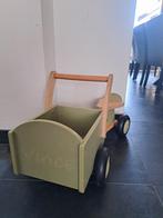 Bakfiets hout groen, Ophalen, Zo goed als nieuw, Loopvoertuig