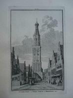 371-372 / Medemblik Zuiderkerk en Torenstraat Kopergravure, Antiek en Kunst, Kunst | Etsen en Gravures, Ophalen of Verzenden