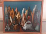 Abstract Landschap van Hans van Rossem, 1975, Ophalen of Verzenden