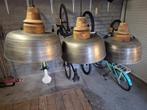Industriële hanglampen (3 stuks), Huis en Inrichting, Ophalen, Zo goed als nieuw, 75 cm of meer, Industrieel