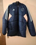 Ajax Jas Winterjas Trainersjas, Ophalen of Verzenden, Zo goed als nieuw, Overige maten, Blauw