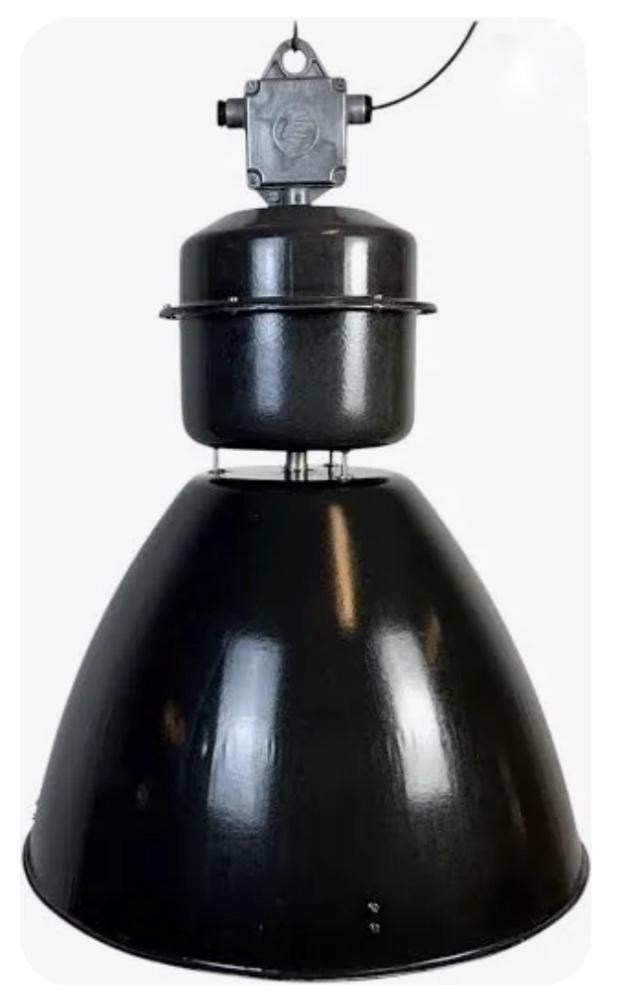 Elektrosvit emaille fabriekslamp., Huis en Inrichting, Lampen | Hanglampen, Gebruikt, 50 tot 75 cm, Metaal, Ophalen of Verzenden