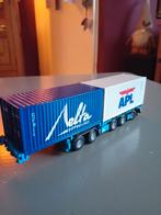 Te koop container combitrailer ( Liontoys), Hobby en Vrije tijd, Modelauto's | 1:50, Ophalen of Verzenden, Zo goed als nieuw, Bus of Vrachtwagen