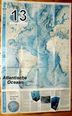 C236 plattegrond de atlantische oceaan 1990 (nr13), Ophalen of Verzenden, Zo goed als nieuw, 1800 tot 2000, Landkaart