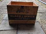 Black & white Whiskey krat van hout, Huis en Inrichting, Woonaccessoires | Kisten, Ophalen, Gebruikt, Minder dan 50 cm