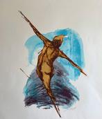 Zeefdruk J. van Delft  (Zomeropruiming), Antiek en Kunst, Kunst | Litho's en Zeefdrukken, Verzenden