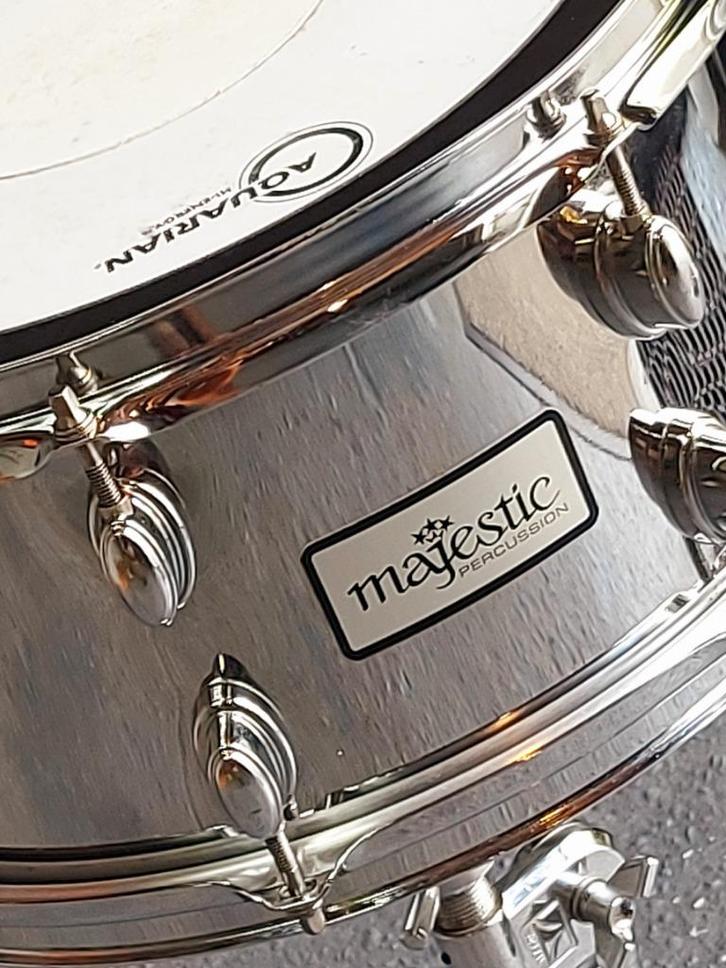 Snare trommel Majestick  14 inch + Tama standaard, Muziek en Instrumenten, Drumstellen en Slagwerk, Gebruikt, Tama, Ophalen of Verzenden