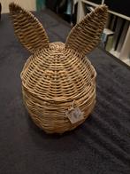 Riviera maison rattan paashaas mand nieuw, Ophalen of Verzenden, Zo goed als nieuw, Rond, Riet