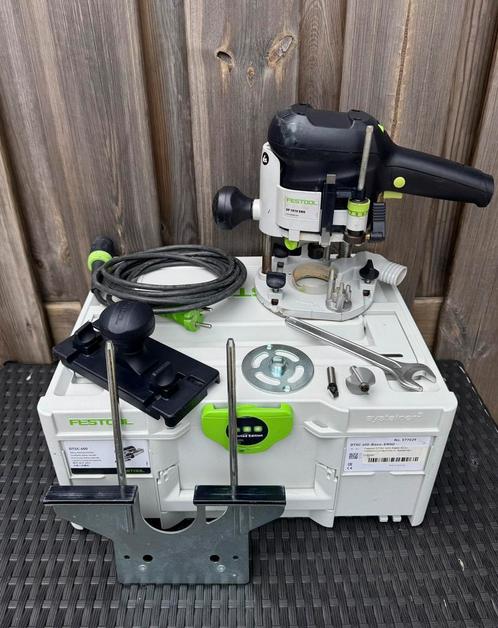 Nette Festool bovenfrees OF 1010 ebq-plus + accessoires!, Doe-het-zelf en Verbouw, Gereedschap | Freesmachines, Zo goed als nieuw