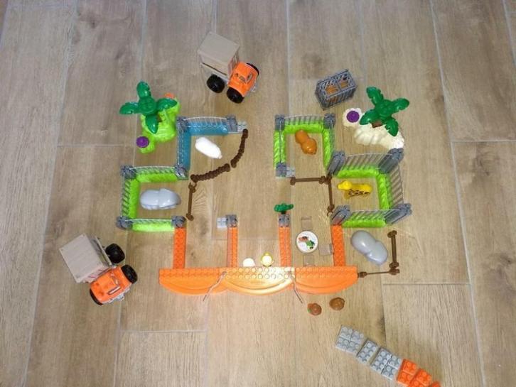 Abrick dierentuin, zoo, gratis stal, Kinderen en Baby's, Speelgoed | Bouwstenen, Gebruikt, Abrick, Ophalen of Verzenden