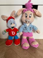 Mini bobo + krabbel (zus), Kinderen en Baby's, Speelgoed | Knuffels en Pluche, Ophalen of Verzenden, Zo goed als nieuw, Overige typen