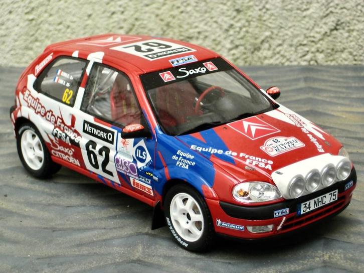 Citroen Saxo VTS Challenge 2000 #62 Loeb Elena Otto 1:18, Hobby en Vrije tijd, Modelauto's | 1:18, Nieuw, Auto, OttOMobile, Ophalen of Verzenden