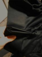 Zwarte satijnen verduisterende gordijnen 290x290cm, Ophalen of Verzenden, Zo goed als nieuw, 200 cm of meer