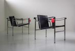 2 x Cassina LC1, Le Corbusier, Verzenden, Zo goed als nieuw, Leer